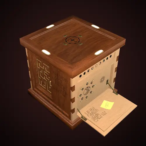 Puzzlebox three-quarter view